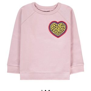 NWT! MAISON LABICHE beaded heart sweatshirt
